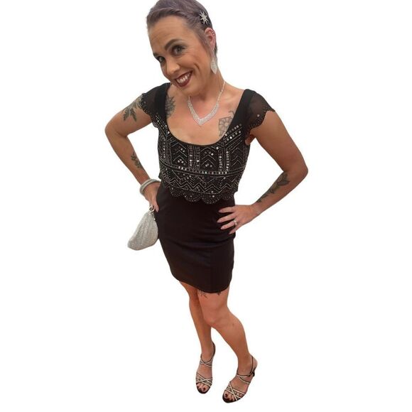 American Eagle Outfitters Embellished Sequin Mini Dress Size XS - Picture 12 of 17